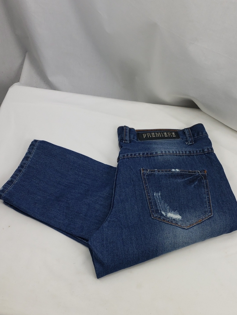 Premiere by rue 21 distressed boyfriend jeans size 7/8